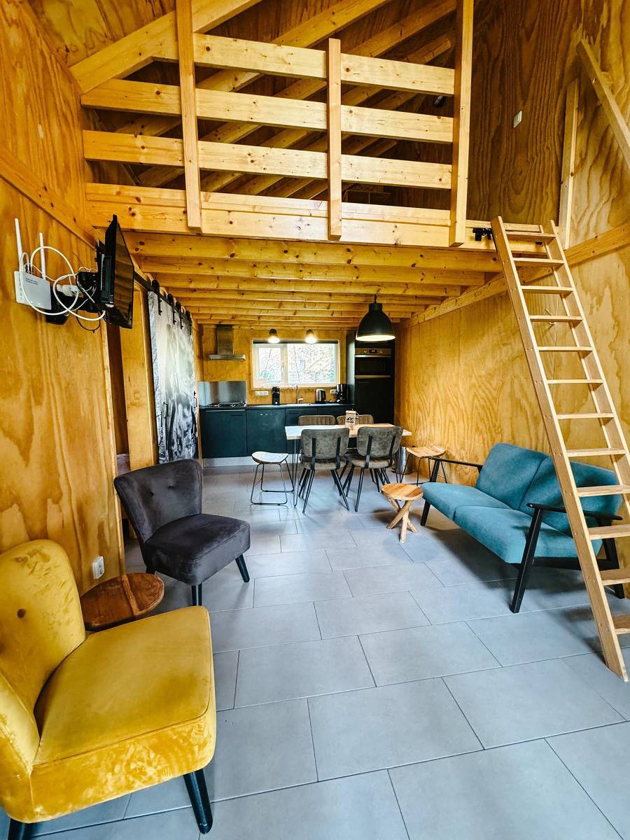 Einzigartiges Ferienhaus für 12 Personen mit Regendusche und in einem Waldpark in Drenthe in Drenthe