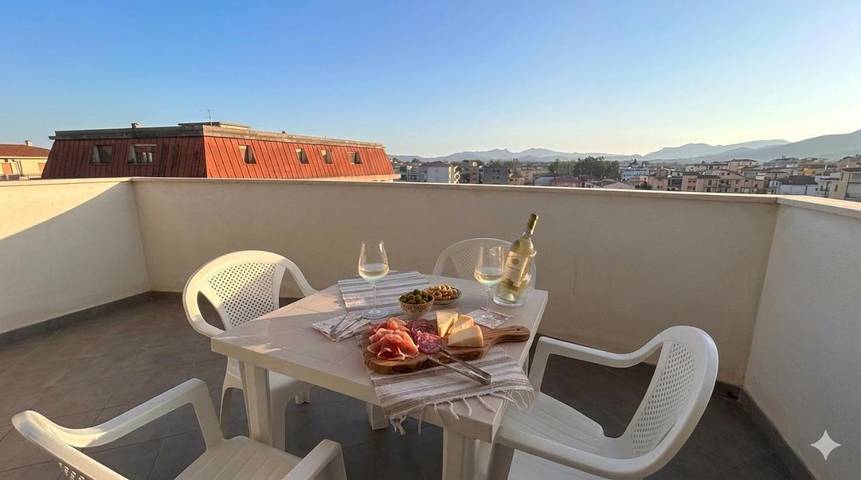 Ferienhaus für 6 Personen, mit Balkon und Ausblick
