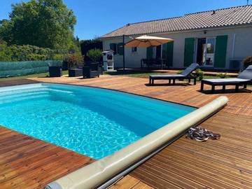 Gîte pour 6 personnes, avec jardin ainsi que terrasse et piscine à Hinx (Landes)