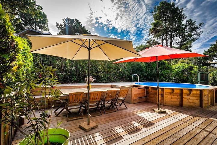 Villa voor 10 personen, met balkon en tuin in Lacanau