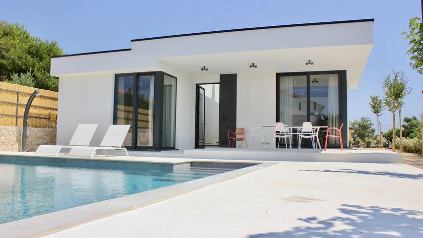 Ferienhaus mit Meerblick für 6 Personen, mit Pool und Terrasse in Barbat na Rabu - 2