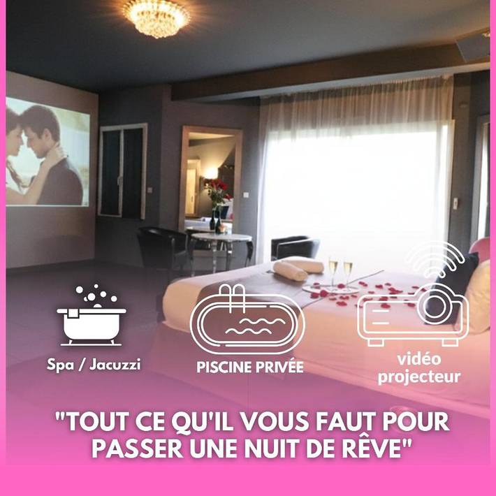 Gîte pour 2 personnes, avec terrasse ainsi que piscine et jacuzzi à Chelles