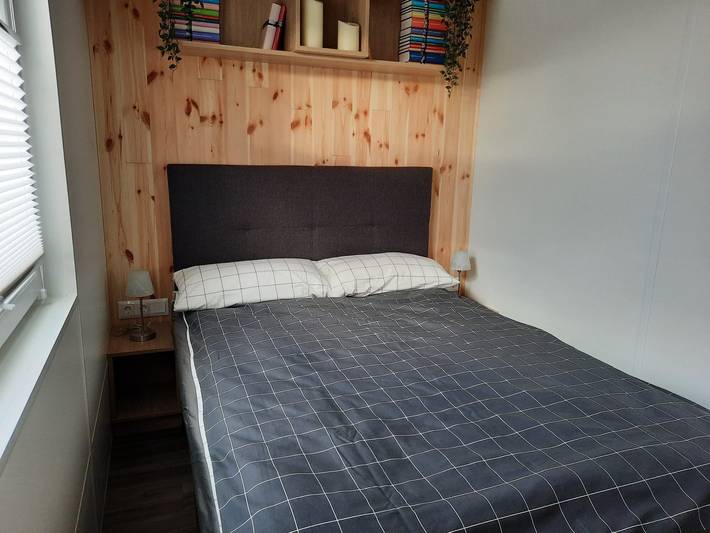 Ferienhaus "Tiny House Lohse" mit privater Terrasse nun mit Bettwäsche und Handtücher in Wemding, Bayerisch Schwaben