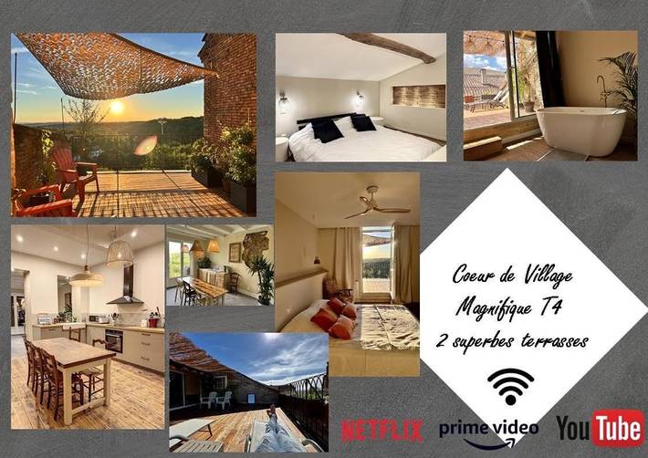 Location de vacances pour 6 personnes, avec terrasse ainsi que vue sur le lac et vue, animaux acceptés à Lafrançaise - 3