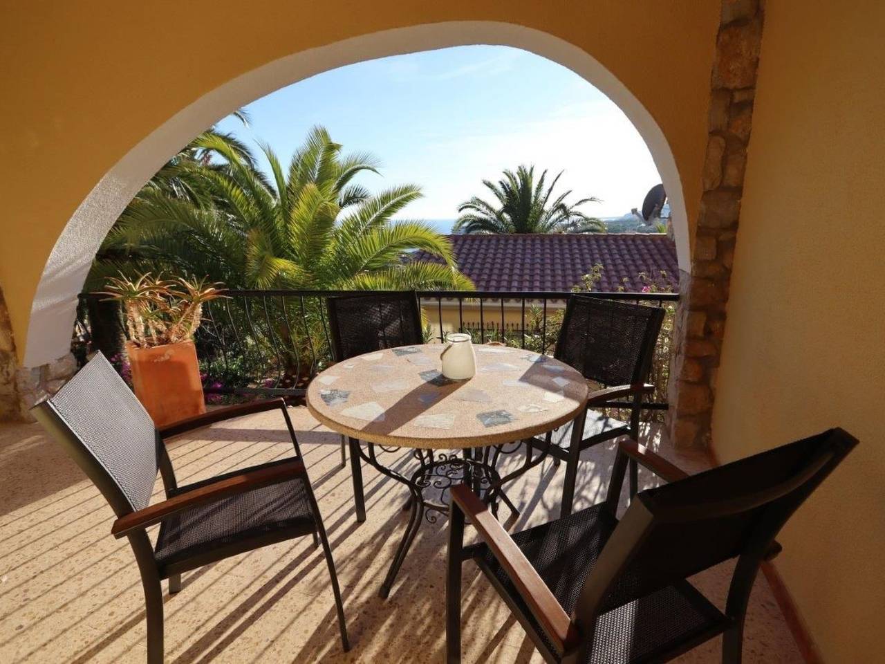 Casa Geminis 1 mit Garten und Meerblick in Peñíscola, Costa dell'Azahar