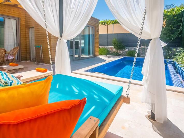 Vakantiehuis voor 2 personen, met zwembad en terras in Kalkan