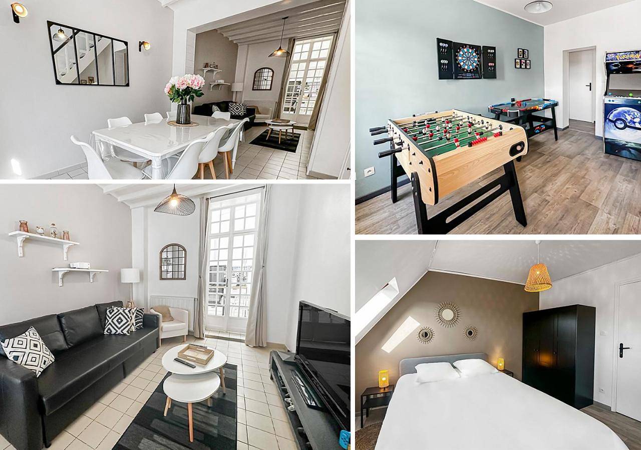 Geek et chic à Béthune - Grand logement central tout confort idėal pour familles, équipes sportives in Béthune, Région de Béthune
