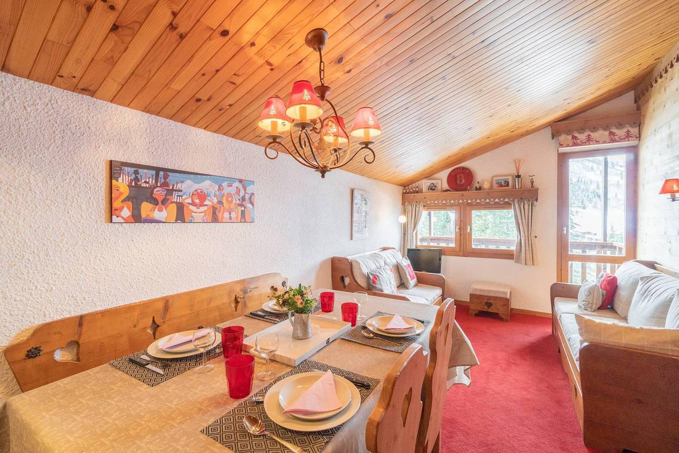 Ganze Wohnung, Résidence Cheval Noir  - 3-Zimmer-Appartment für 4 Personen (G446) in Valmorel, Les Avanchers-Valmorel