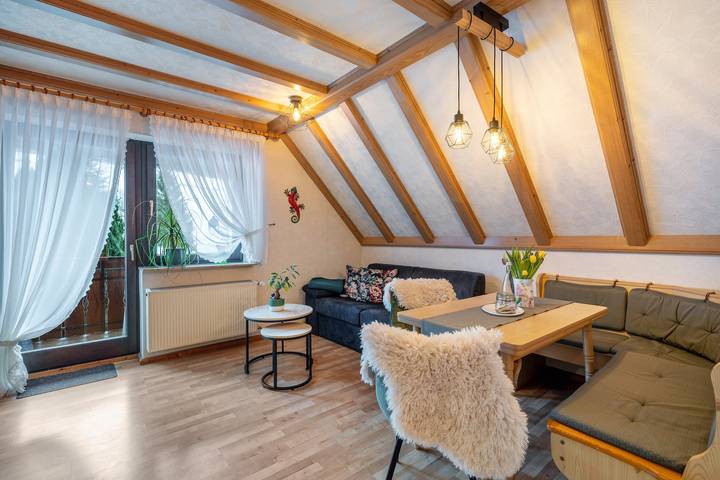 Ferienwohnung für 4 Personen, mit Garten und Sauna