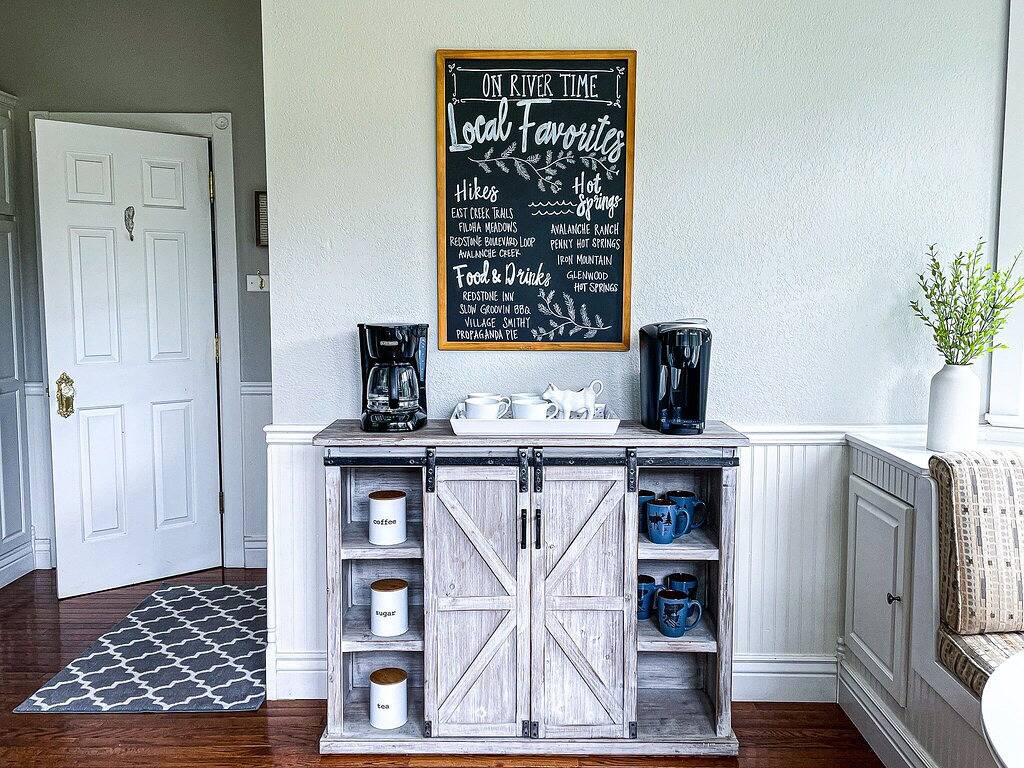 Gebirgshaus auf Flussufer in Redstone-nahem Aspen, Carbondale, Glenwood Springs in Redstone, Pitkin County