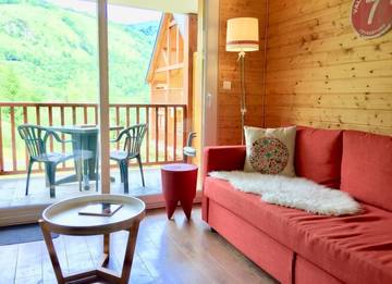 Gîte pour 4 personnes, avec terrasse dans Lac de Génos-Loudenvielle