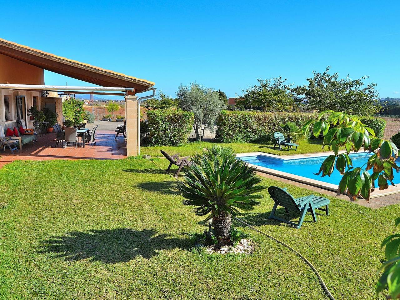 Finca confortable avec piscine privée, 2 chambres à Muro in Muro, Majorque du Nord