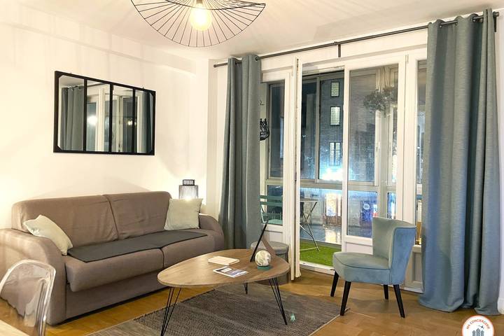 Gîte pour 4 personnes, avec balcon, adapté aux familles à Caen - 2