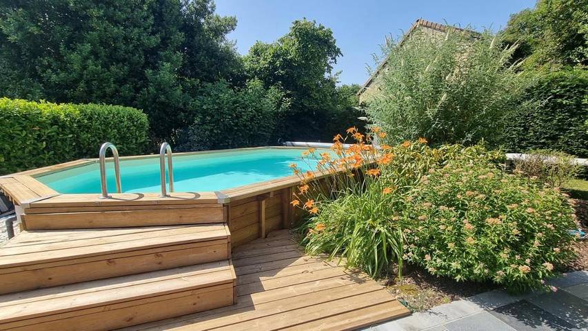 Gîte pour 4 personnes, avec jardin et vue à Savigné-l'Évêque