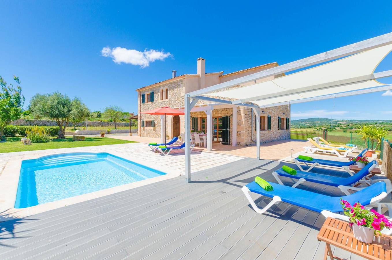 Angigal - Spektakuläre Villa mit privatem Pool in der Ruhe der Landschaft. Wifi gratis. in Manacor, Mallorca Osten