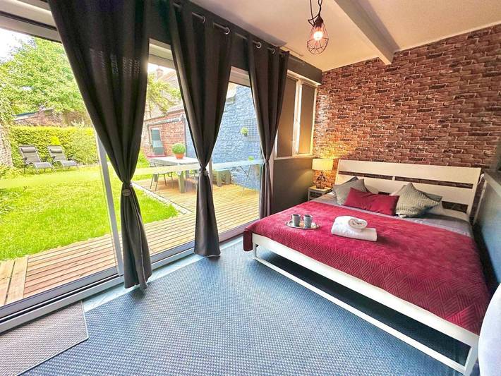 Appartement de vacances pour 4 personnes, avec jardin