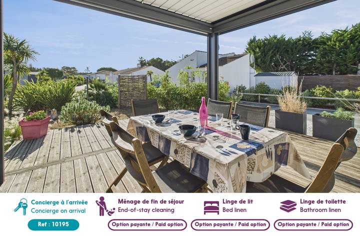 Location de vacances pour 6 personnes, avec jacuzzi et jardin ainsi que terrasse et piscine à Saint-Hilaire-de-Riez - 2