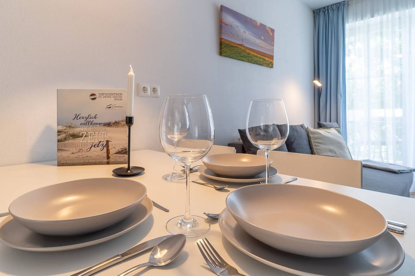 Apartamento entero, Urlaub in St. Peter-Ording: Charmante Maisonette-Wohnung mit Balkon in St. Peter-Bad, St. Peter-Ording