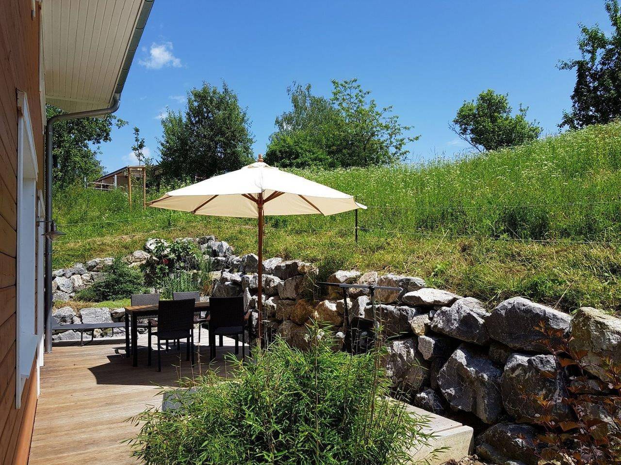 Ferienhaus 'Feigengarten, 85qm' mit Privatterrasse, Gemeinschaftsgarten und Wi-Fi in Salem, Region Bodensee-Oberschwaben