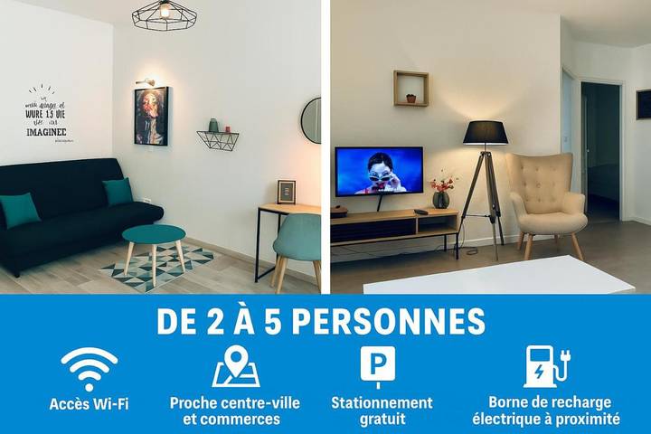 Apartamento de vacaciones para 5 personas, con vistas y balcón - 1