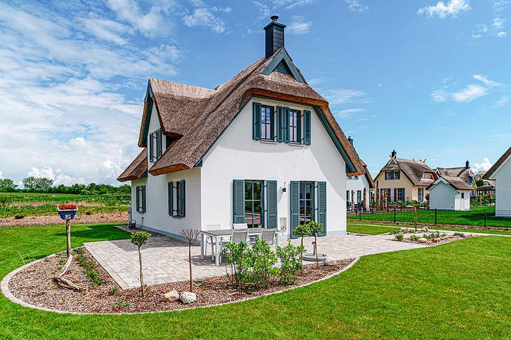 Ferienhaus für 4 Personen, mit Terrasse und Garten