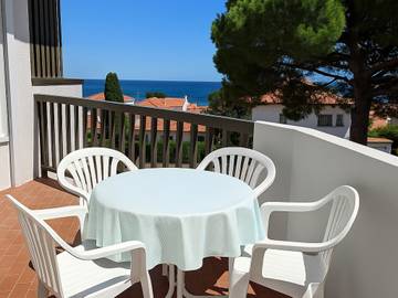 Gîte pour 4 personnes, avec balcon dans Le Racou