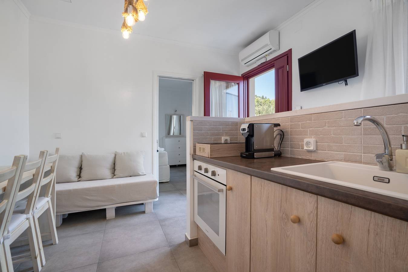 Ganze Wohnung, Ferienwohnung 'Aletri und Orgoma' mit Meerblick, Wi-Fi und Klimaanlage in Vathy, Griechenland