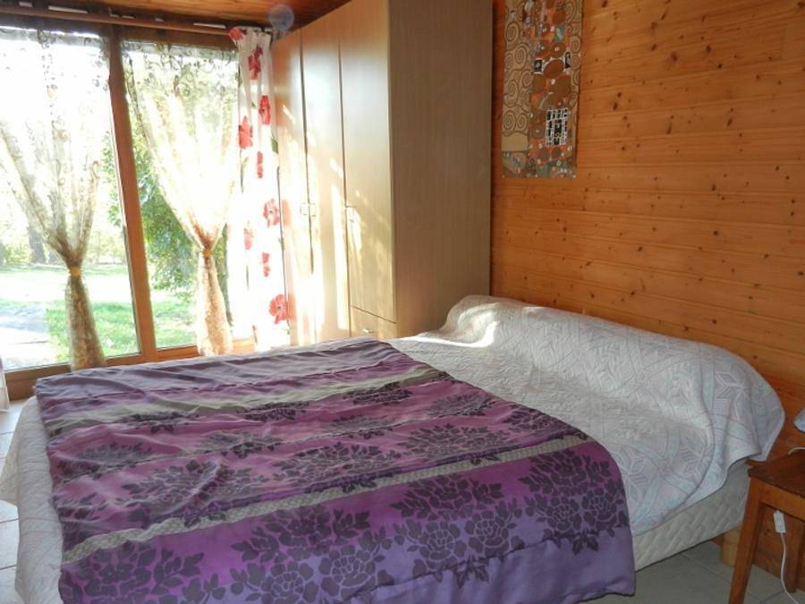 Camping du Colombier - Chalet 8 personen - Chalet Véranda - 1 sl.k. +1 Mez. in Loubeyrat, Regionaal natuurpark van de vulkanen van de Auvergne
