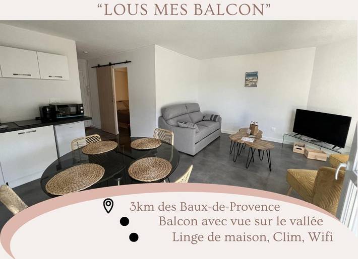 Appartement de vacances pour 4 personnes, avec balcon et vue