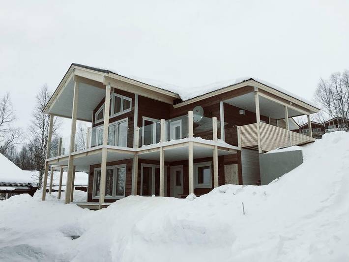 Ferienhaus für 25 Personen, mit Balkon und Garten in Nordschweden