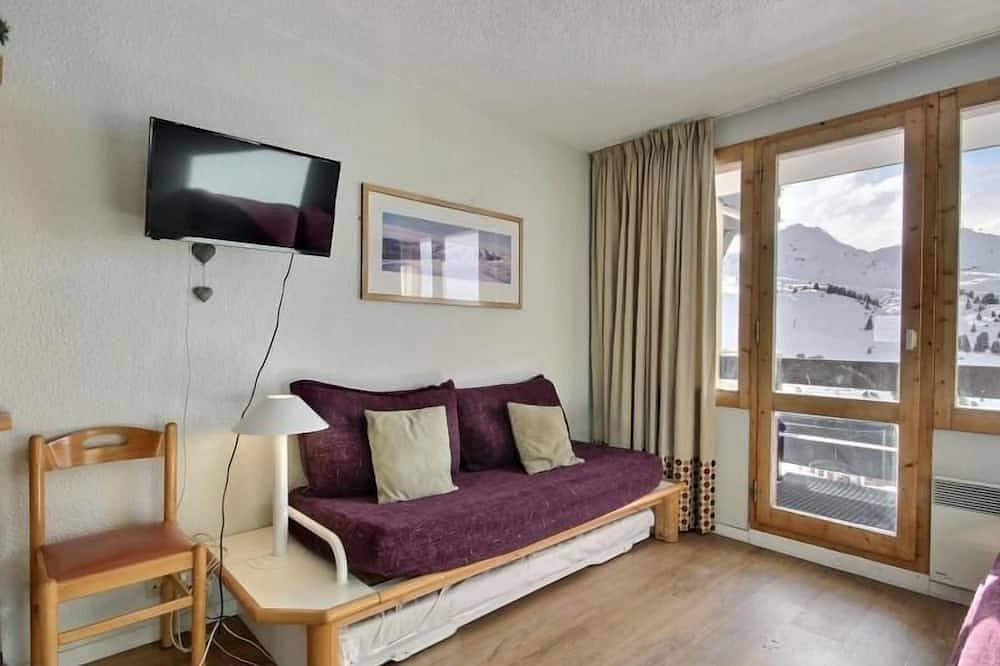 Ganze Wohnung, Ski-in/Ski-out Apartment, 6 Personen, in der Nähe von Geschäften in Belle Plagne, La Plagne-Tarentaise