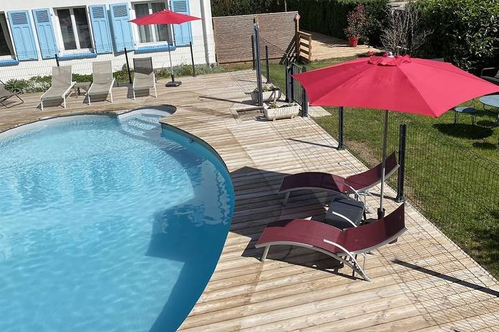 Location de vacances pour 6 personnes, avec jardin ainsi que sauna et piscine dans Lac de Gérardmer