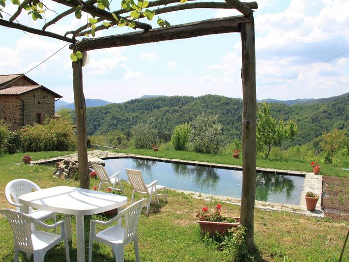 Ferienhaus in Mulazzo mit Naturteich in Mulazzo, Val di Magra