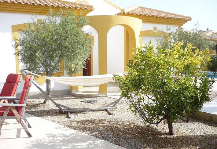 Villa Miantojo cerca de la costa con piscina privada, terraza, A/A y Wi-Fi in Mazarron Country Club, Mazarrón