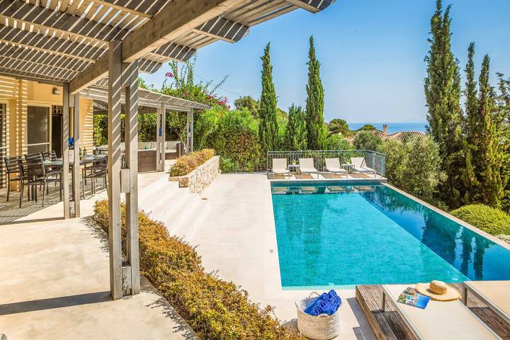 Villa pour 8 personnes, avec balcon et jardin dans Skala - 4