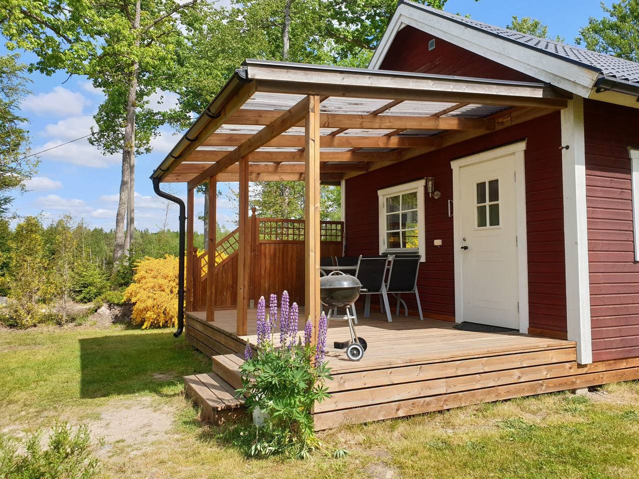 Abborren mit eigenem Ruderboot in Kalvshult, Kronoberg