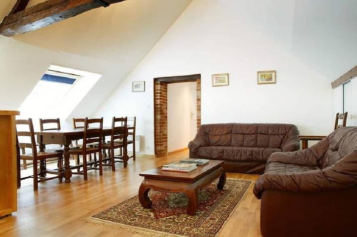 Appartement de vacances pour 6 personnes, avec piscine et jardin