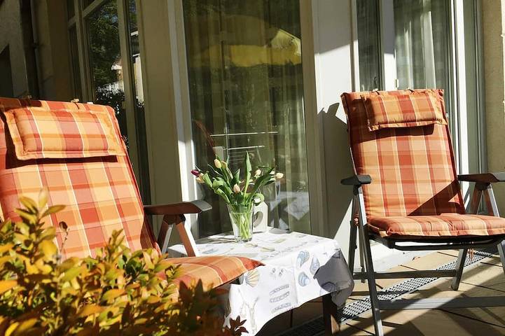 Ferienhaus für 3 Personen, mit Sauna und Balkon sowie Garten, mit Haustier in Heringsdorf