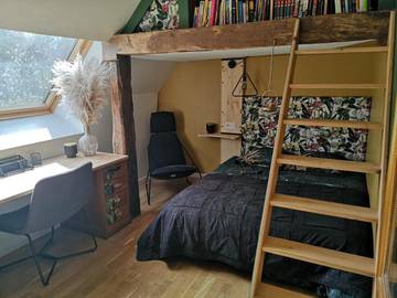 Cottage pour 3 personnes, avec jardin à Saint-Pierre-Langers