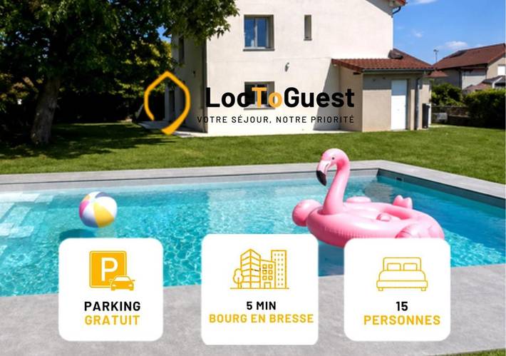 Villa pour 14 personnes, avec Terrasse et Jardin ainsi que Piscine et Vue