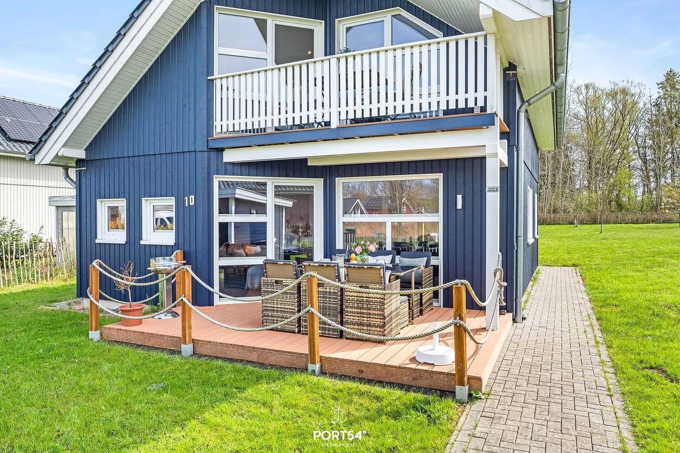 Ferienhaus "Bernsteinblau" in Schönberg-Holm nahe Sandstrand und mit Sauna in Holm, Schönberg