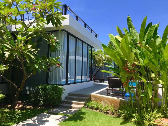 Location de vacances pour 4 personnes, avec bassin pour enfant et vue ainsi que piscine et jardin à Lamai Beach - 4