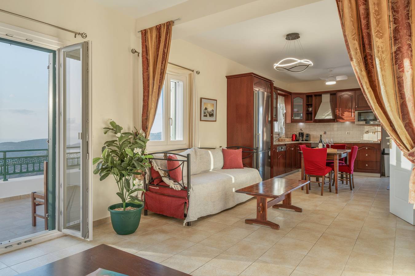 Villa för 4 Personer med balkong in Mpouris, Ios