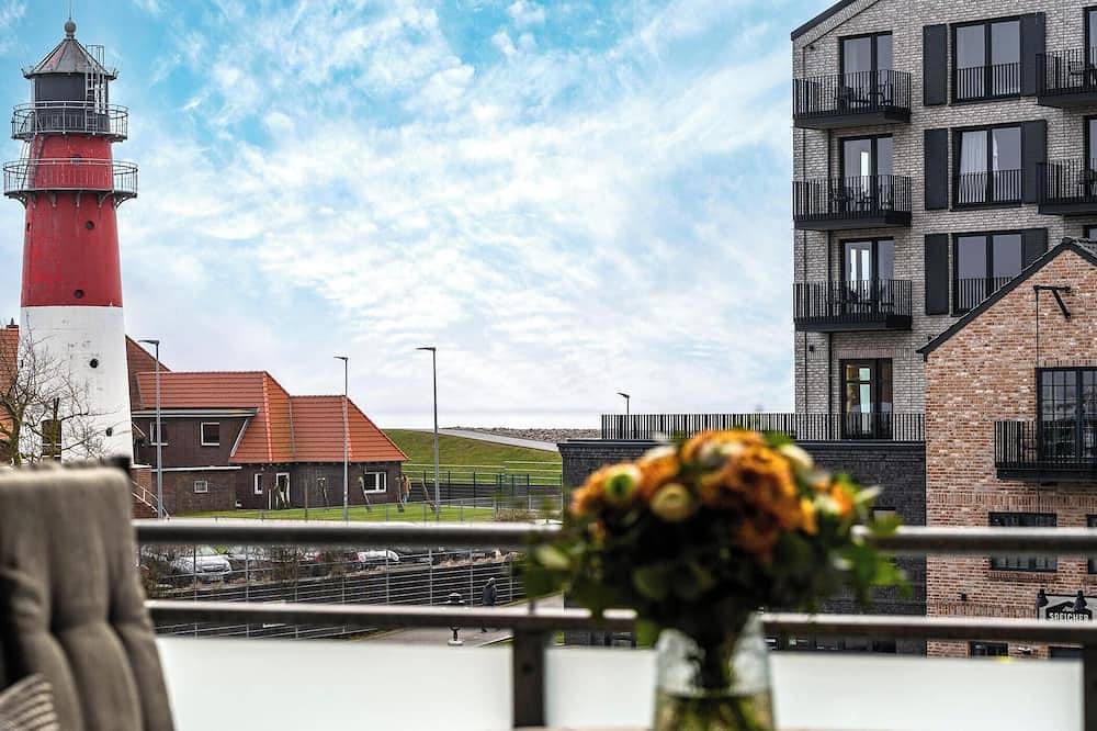 Ganze Wohnung, Ferienwohnung Waterkant Büsum direkt am Strand mit Meerblick über den Hafen in Hafen Büsum, Büsum