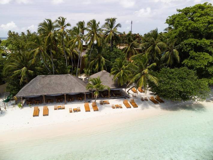 Hotel für 4 Personen, mit Ausblick und Garten auf den Malediven