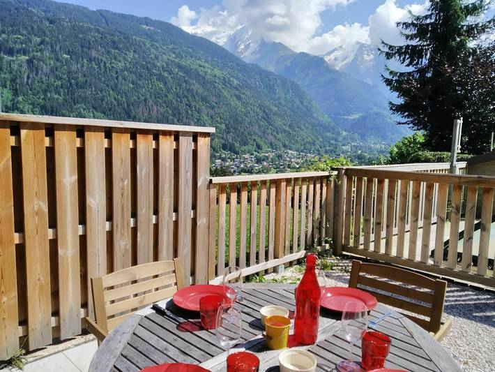 Location de vacances pour 4 personnes, avec terrasse à Saint-Gervais-les-Bains