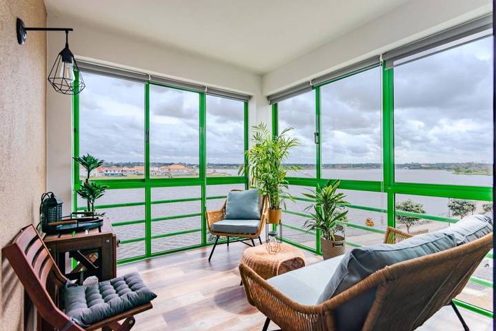 Apartamento de férias para 3 pessoas, com vista e terraço e ainda vista para o lago em Praia de Mira