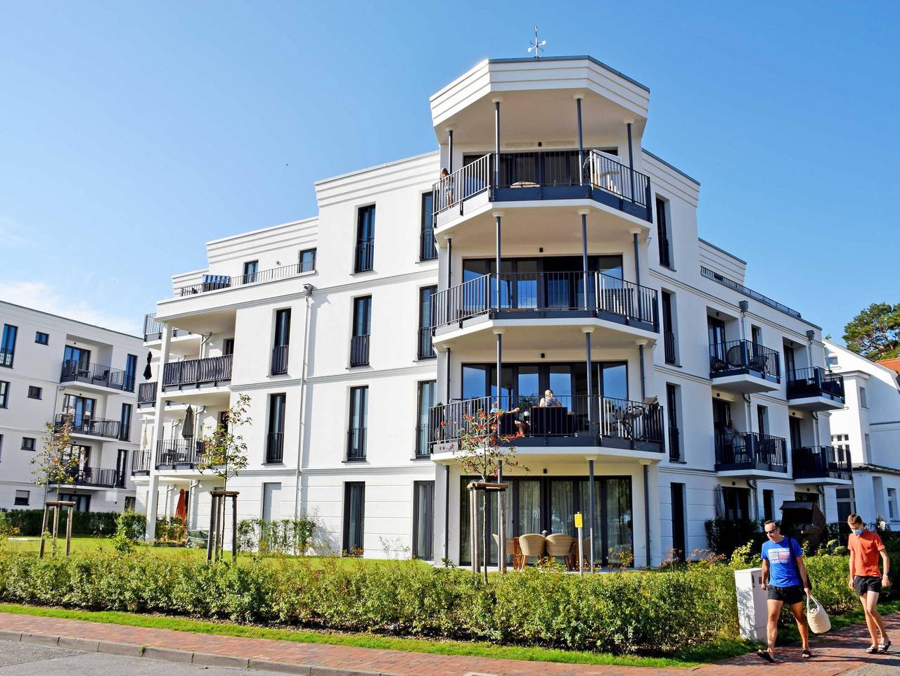 Ganze Ferienwohnung, Ferienwohnung Vier Jahreszeiten mit Meerblick und Balkon in Strand Baabe, Baabe