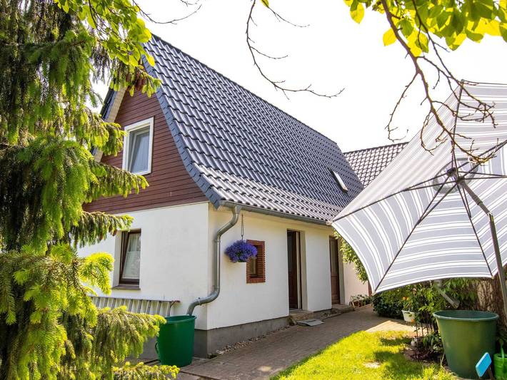 Ferienwohnung für 4 Personen, mit Garten und Seeblick sowie Ausblick in Kröslin