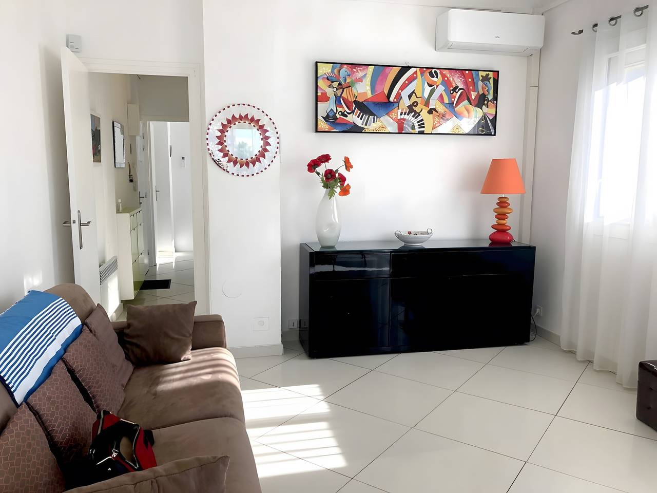 Entire apartment, Stunning Sea View, Central F2 Apartment with 17 m² Terrace in Canet-en-Roussillon, Côte d'Améthyste